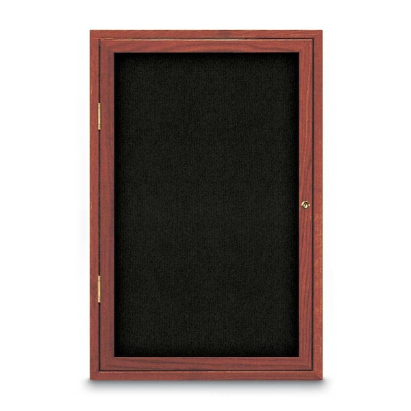 Sliding Door Indoor Enclosed Corkboard, 7